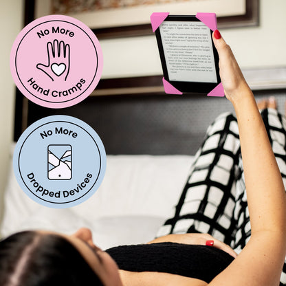 Candy Pink Kindle Straps - Set of Two | eReaders best companion for a comfy, secure grip that makes reading anywhere drop-free! - Buy Kindle Accessories Direct