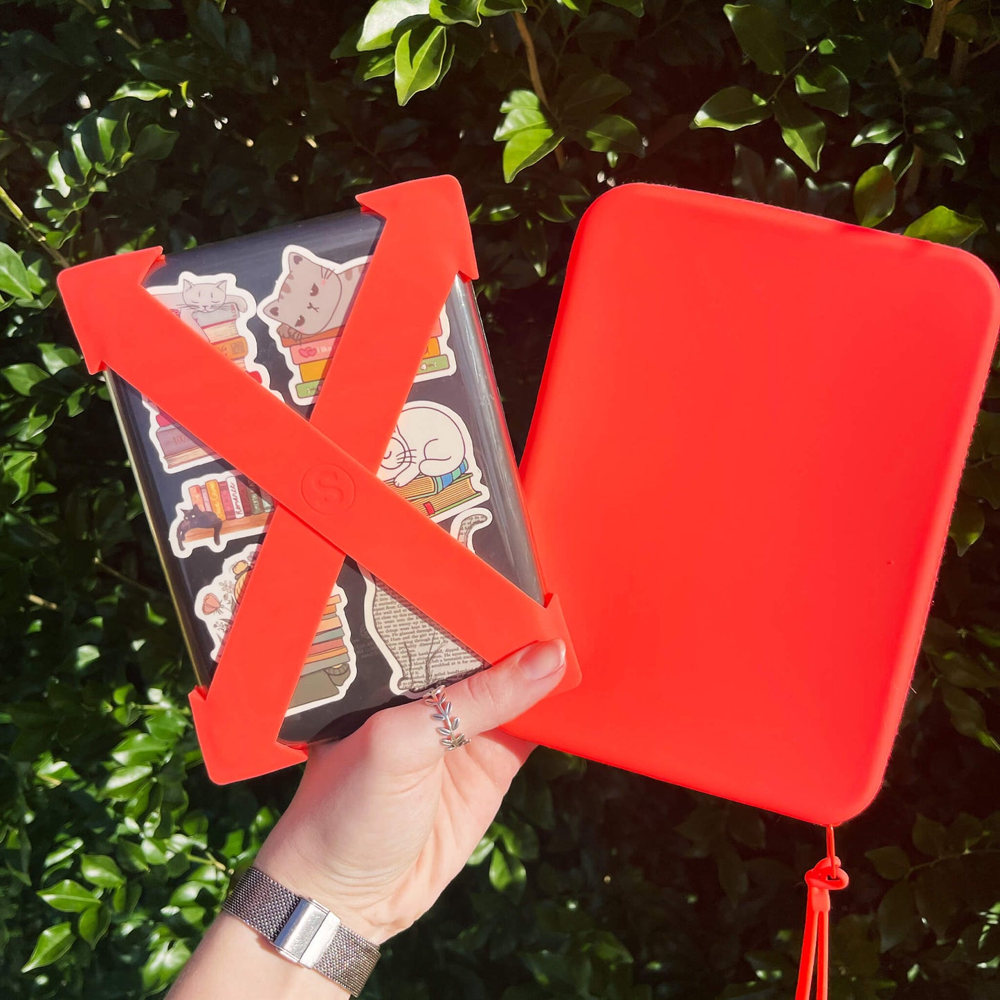 Strapsicle Neon Flame Kindle Straps and Neon Flame Clutch Kindle Bag with handle  - Buy Kindle Accessories Direct