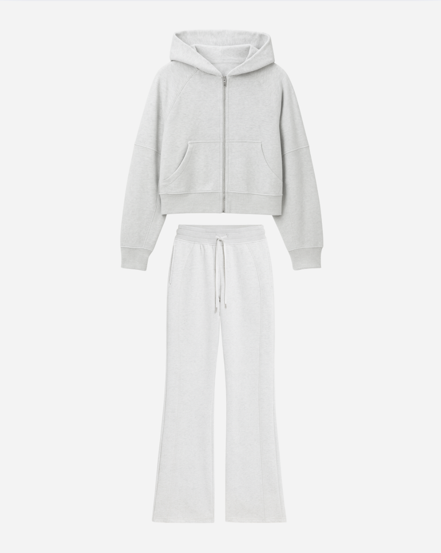 Light Gray Sweatsuit Set